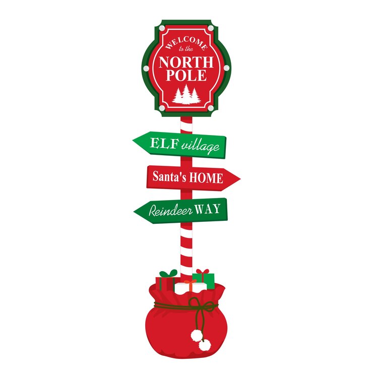 Vector la señal de la carretera de navidad