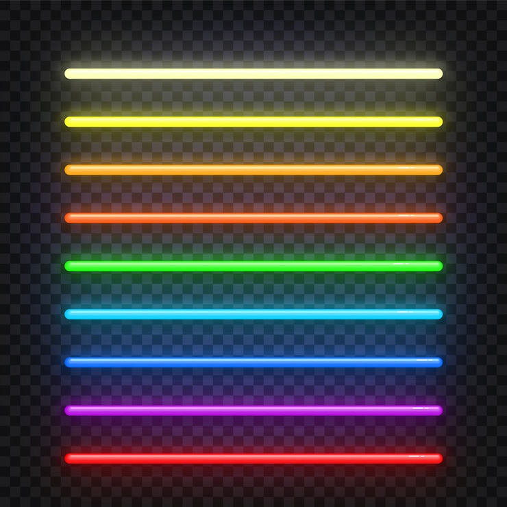 Vector señal de efecto de luz de neón.