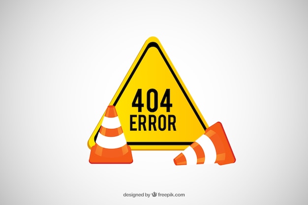 Vector señal de error 404