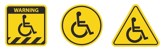 Señal de estacionamiento accesible sobre un fondo blanco