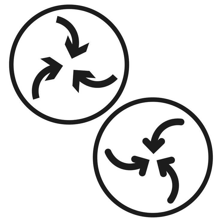 Vector señal de flechas de vórtice ilustración vectorial eps 10 imagen de archivo