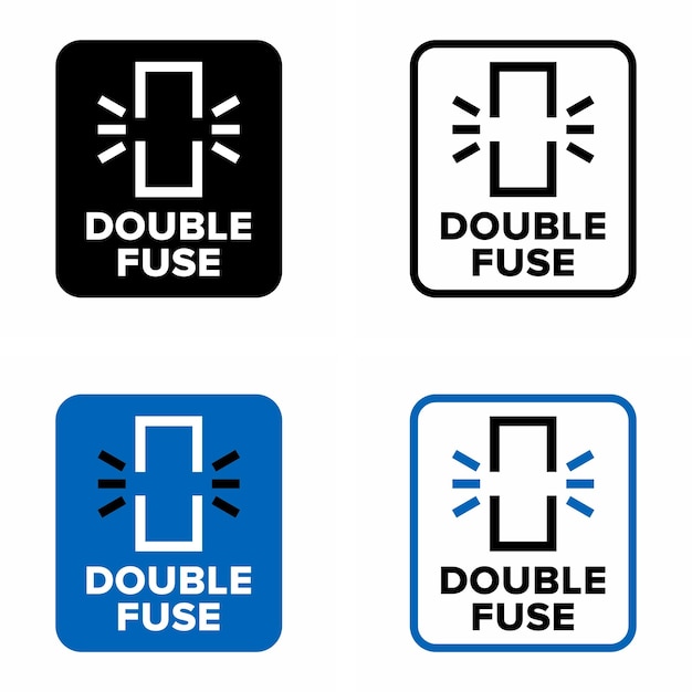 Señal de información de protección de doble fusible