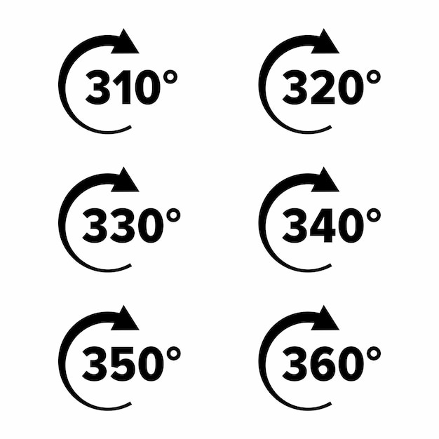 Señal de información vectorial de ángulo panorámico