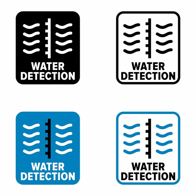 Señal de información vectorial de detección de agua