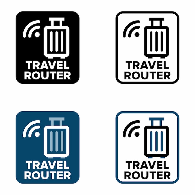 Señal de información vectorial del enrutador de viaje