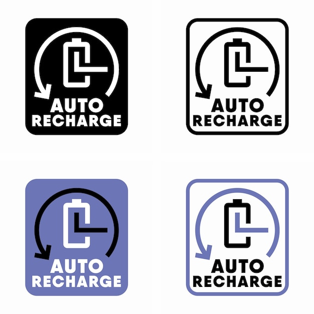 Señal de información vectorial de recarga automática