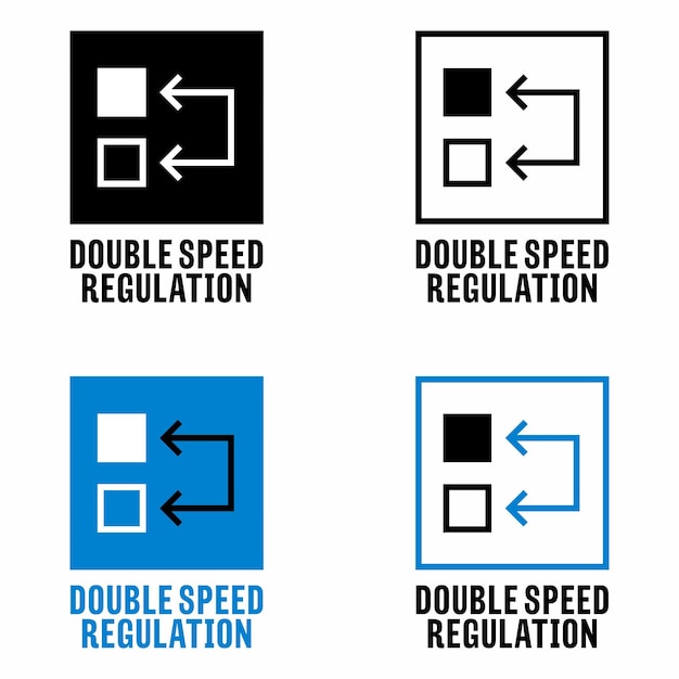 Señal de información vectorial de regulación de velocidad doble