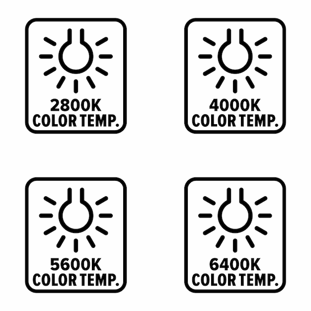 Señal de información vectorial de temperatura de color
