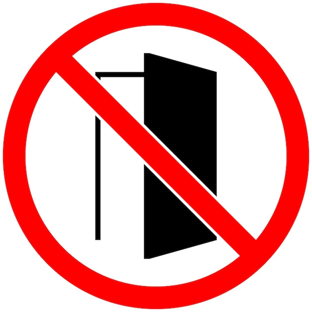 Señal de peligro No abra esta puerta