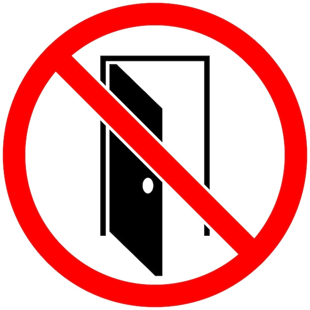 Señal de peligro No abra esta puerta