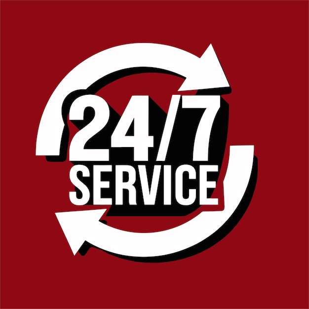 una señal roja que dice servicio servicio servicio