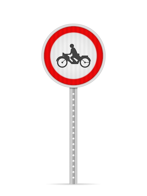 Señal de tráfico sin motocicletas