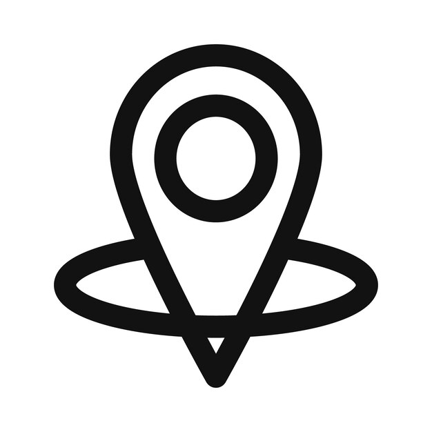 señal de ubicación puntero pin localizador en el vector del mapa