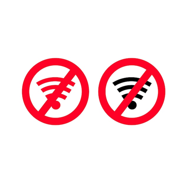 Sin señal de wi-fi, sin área wifi