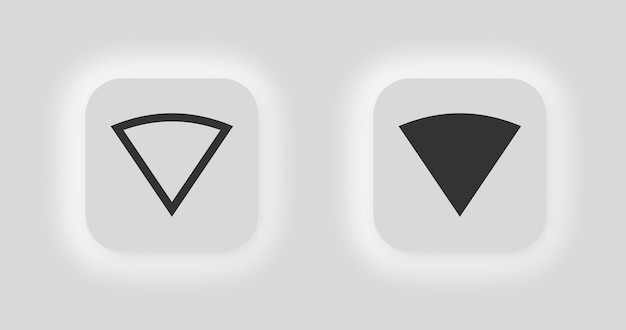 Sin señal wifi icono Negativo conexión internet ilustración símbolo detener vector de red