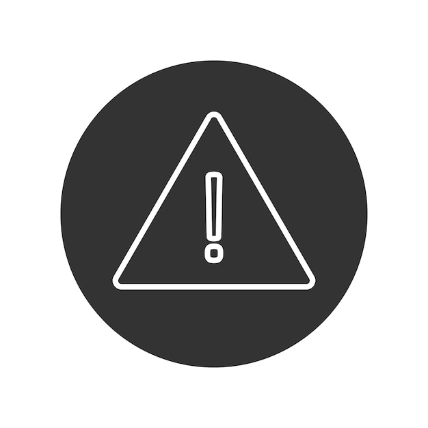 Señales de advertencia de precaución Vector de signos de exclamación