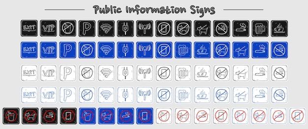 Señales de información pública apariencia de tiza segunda parte