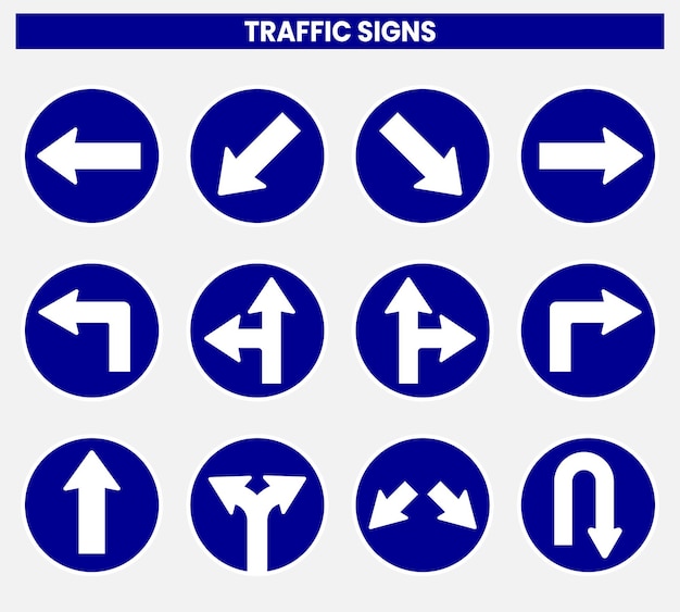 Vector señales de tráfico vectoriales