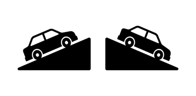 Señales vectoriales de subida y bajada