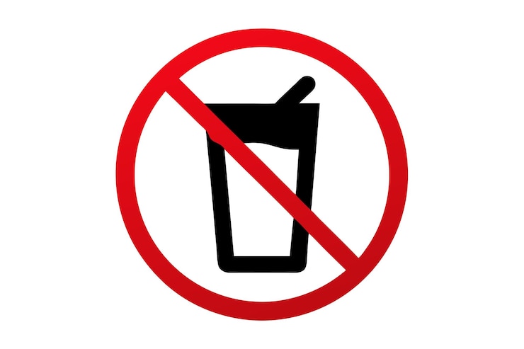 Vector señales de zona prohibida y libre de alcohol