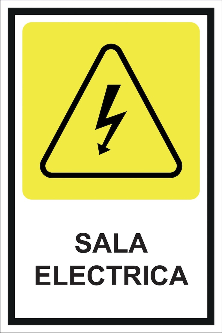 Vector señaletica sala electrica
