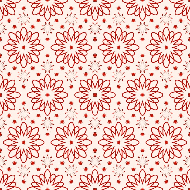 Sencillo patrón floral sin costuras para imprimir en tela, papel de envolver, paquete o textil.