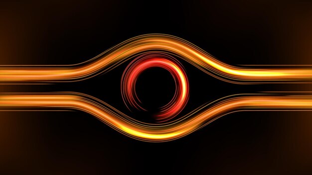 Senderos De Semáforo Exposición De Largo Tiempo Efecto Desenfoque De Movimiento Ilustración Vectorial