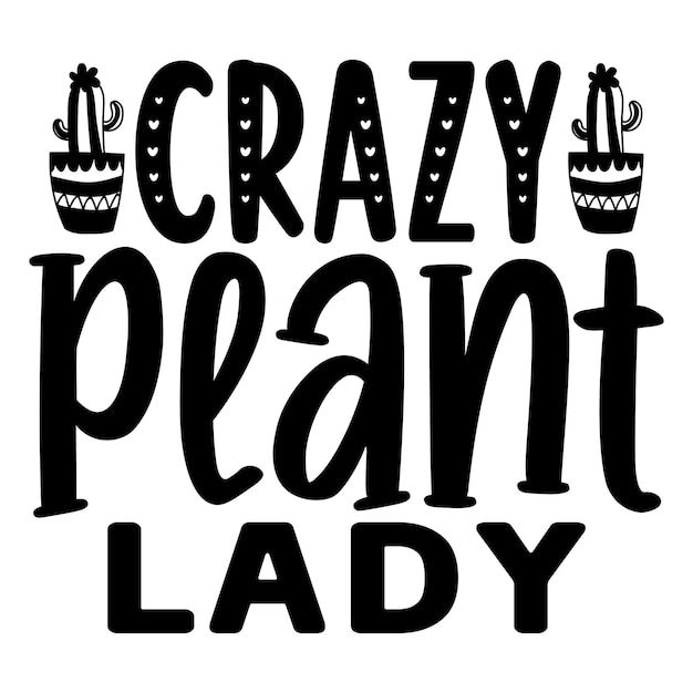 Señora loca de la planta SVG