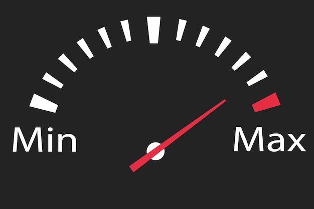 Sensor de presión de combustible en el indicador de valor de presión máxima