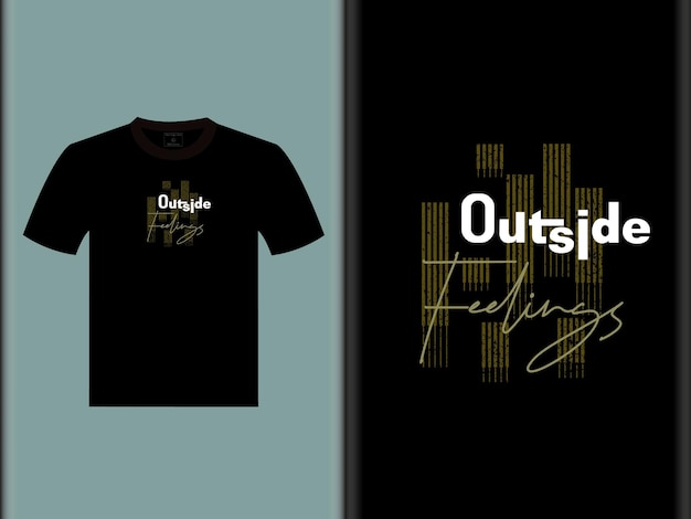 Sentimientos externos Diseño de camisetas vectoriales