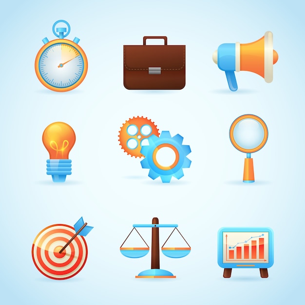 SEO iconos de marketing en Internet