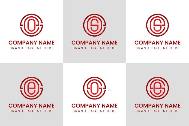 SEO Letras SOE EOS ESO OES OSE Monograma Logotipo adecuado para cualquier negocio