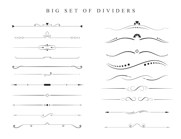 Separadores gran juego de separadores