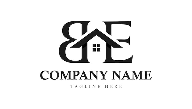 SER plantilla de diseño de logotipo de carta de casa o casa de bienes raíces
