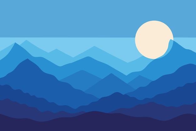 Las Serenas Montañas Azules