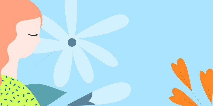 Vector serenidad y naturaleza un perfil pacífico