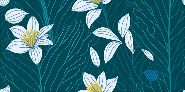 Los serenos patrones tropicales abrazan la tranquilidad de las flores de Frangipani