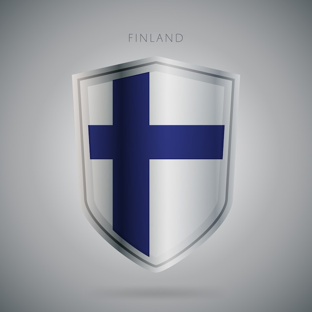 Serie de banderas de Europa Icono de Finlandia.