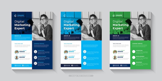 Una serie de banners para expertos en marketing digital.