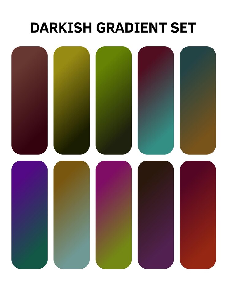 Vector una serie de botones multicolores con diferentes colores y colores