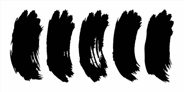 una serie de círculos con tinta negra en ellos