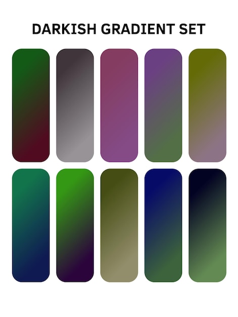 una serie de clavos multicolores con diferentes colores