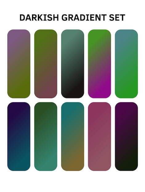 una serie de clavos multicolores con diferentes colores