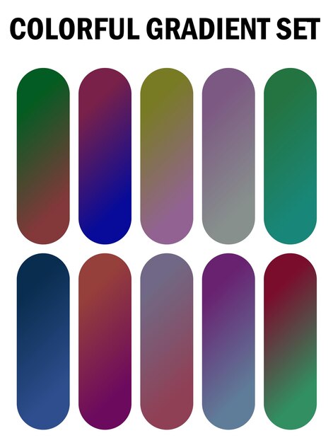 una serie de clavos multicolores con diferentes colores