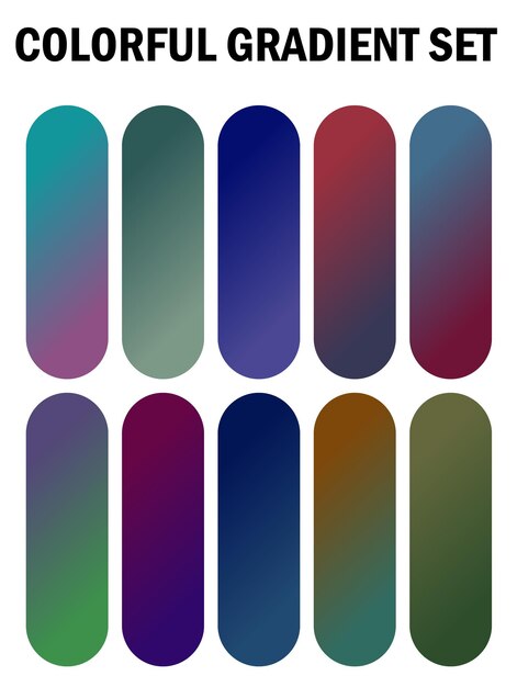 una serie de clavos multicolores con diferentes colores