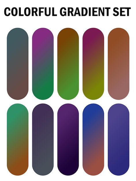 una serie de clavos multicolores con diferentes colores