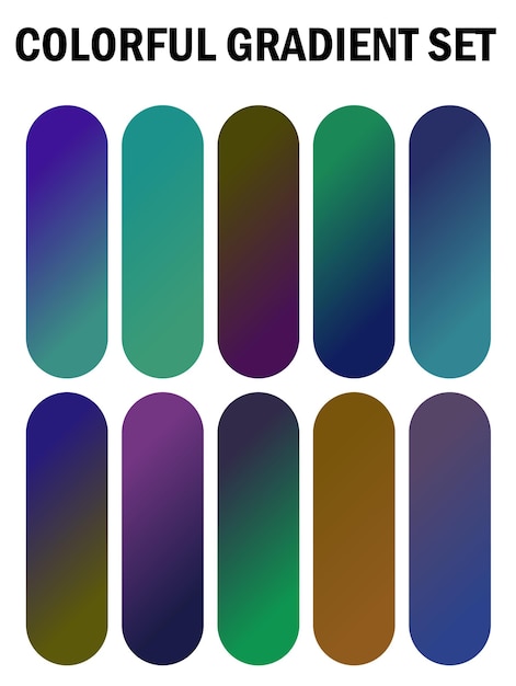 una serie de clavos multicolores con diferentes colores