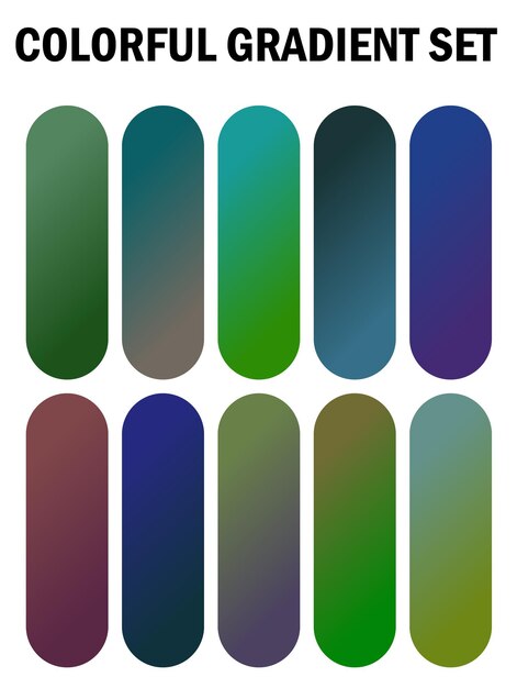 una serie de clavos multicolores con diferentes colores