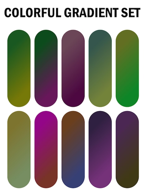 una serie de clavos multicolores con diferentes colores
