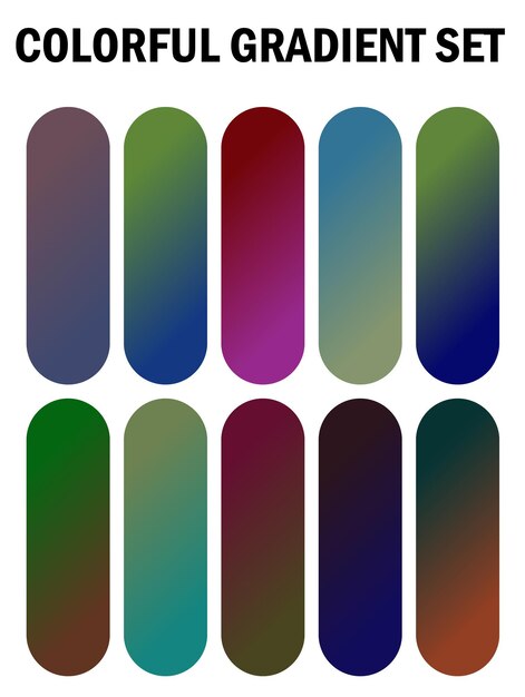 una serie de clavos multicolores con diferentes colores